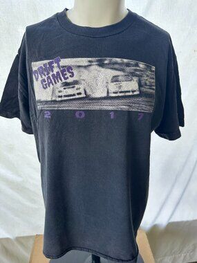 Drift Games Guam 2017 Men's Black T Shirt Size Large Alstyle